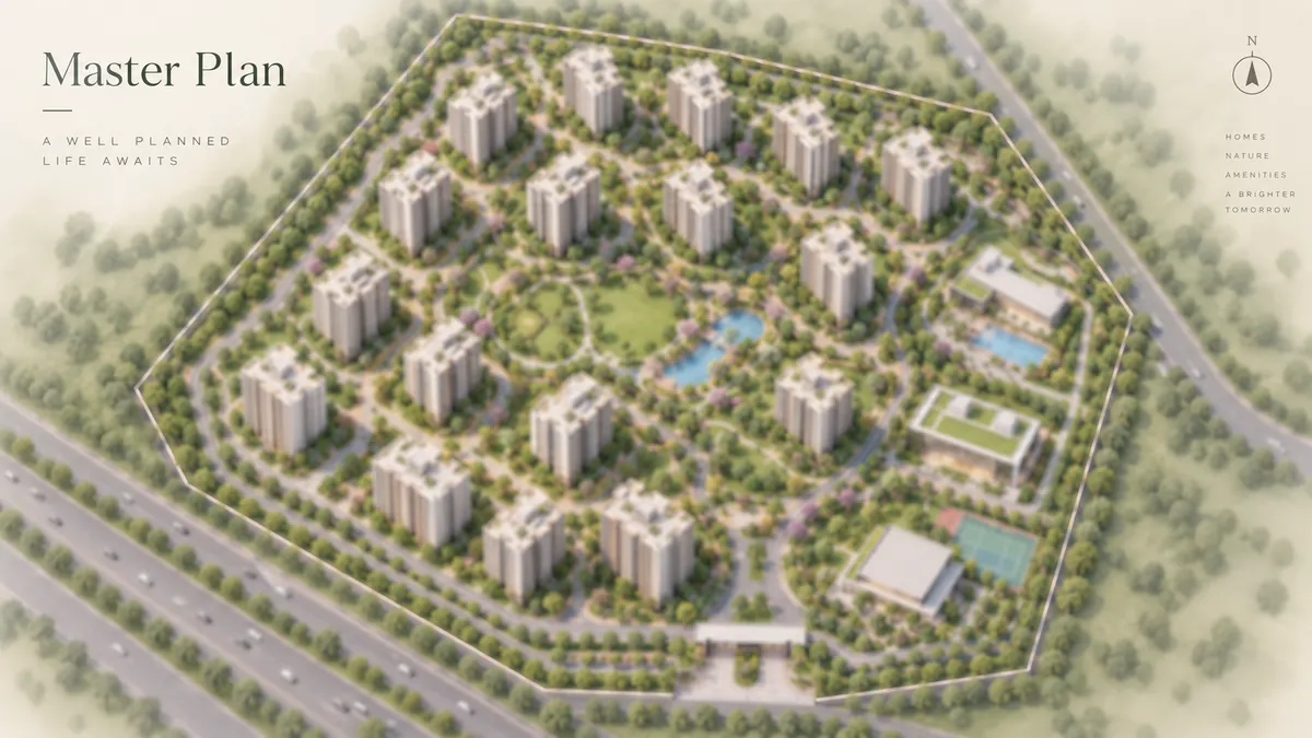 DivyaSree Shettigere indicative master plan of the 77.22-acre site as filed for Terms of Reference